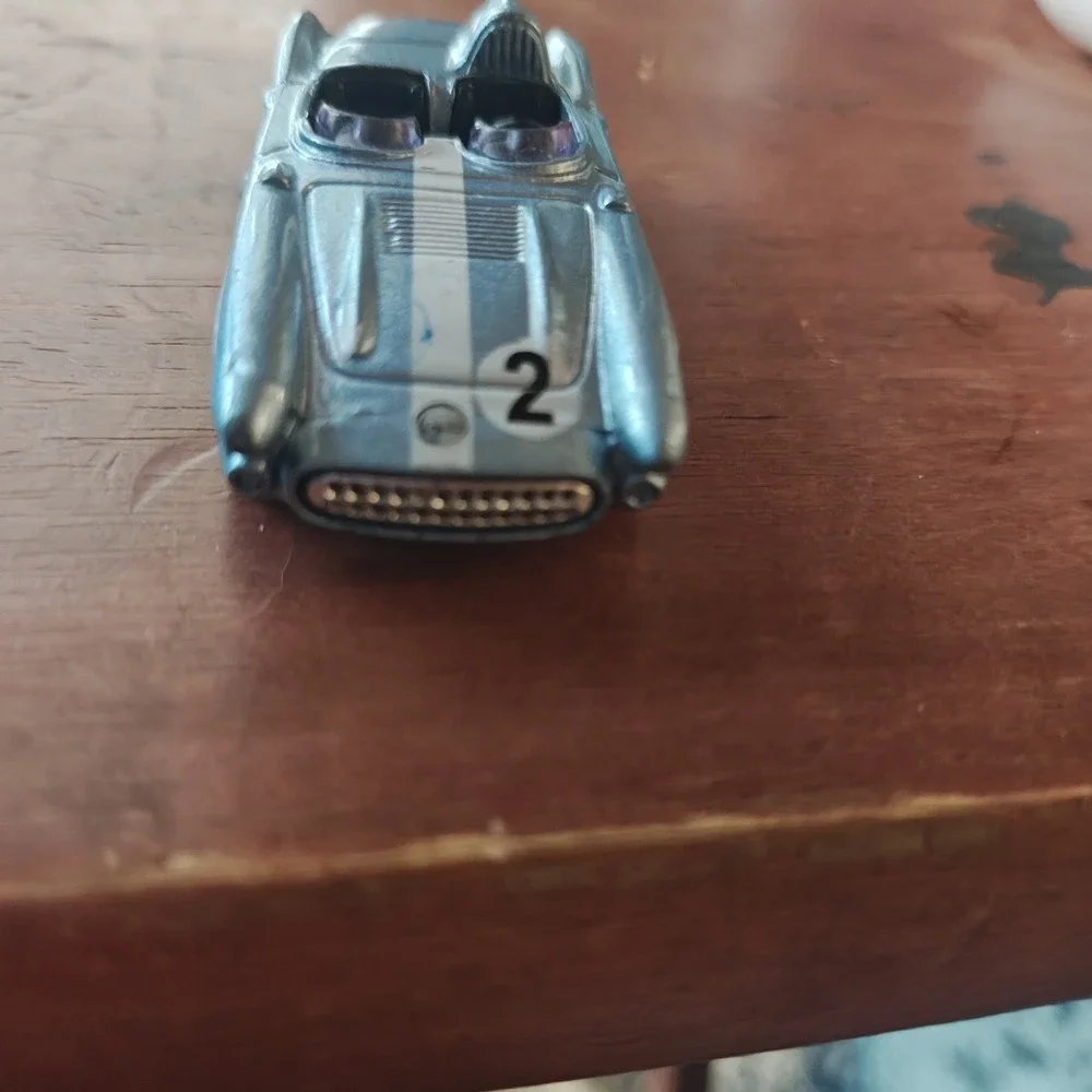 2002 Hot Wheels Collector #216 Corvette SR-2 Light Blue w/White Stripe